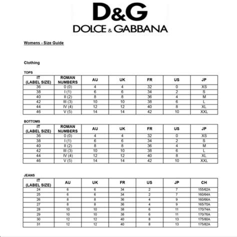 dolce gabbana jean nouvel|dolce gabbana jeans size chart.